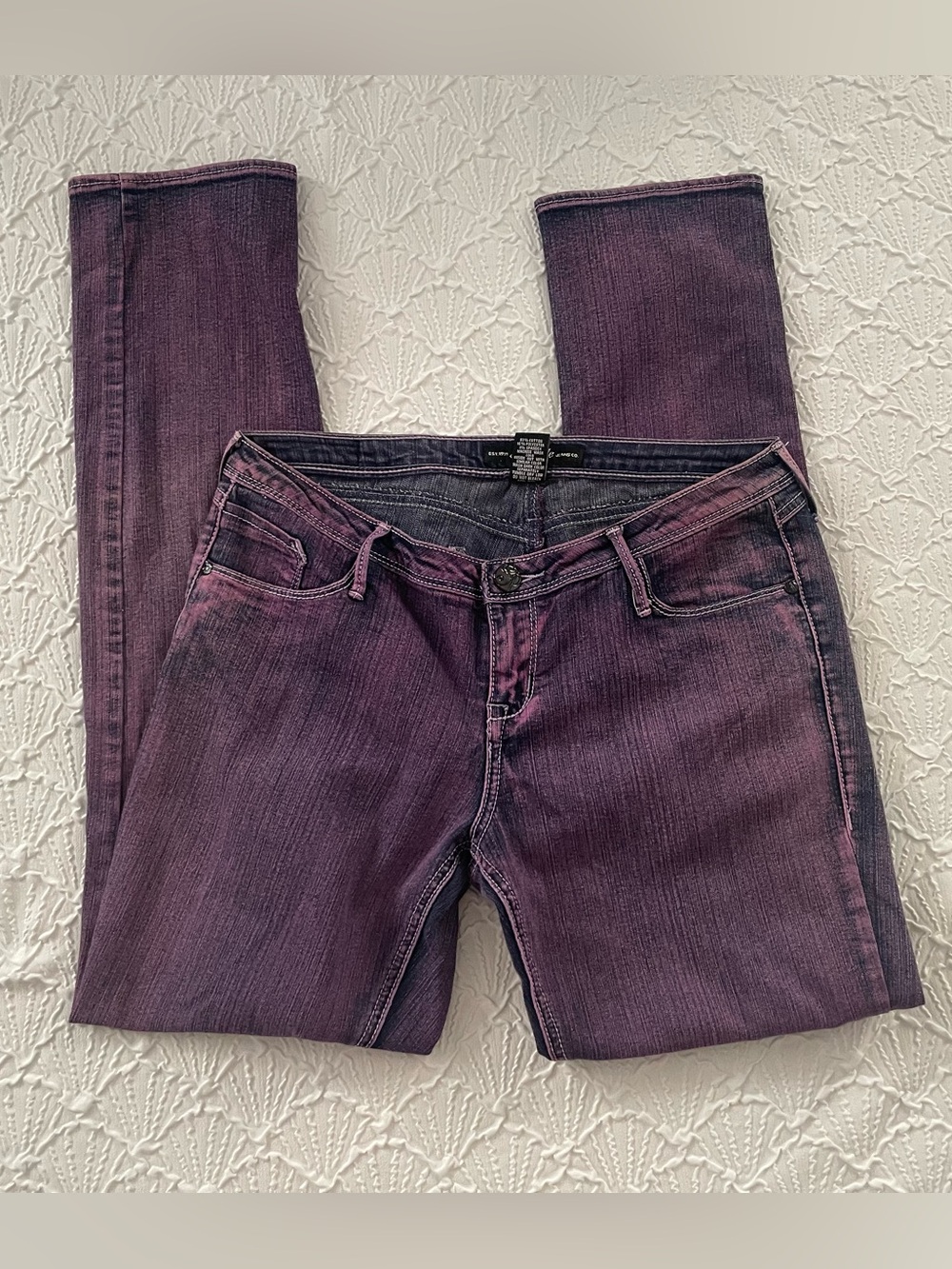 SouthPole Women's Purple Skinny Jeans Sz 9